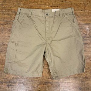 Carhartt Khaki Loose Original Fit Canvas Work Casual Lightweight Short Men 42x10